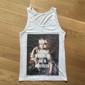 Fly Art - Beyoncé “diva” lyric tank